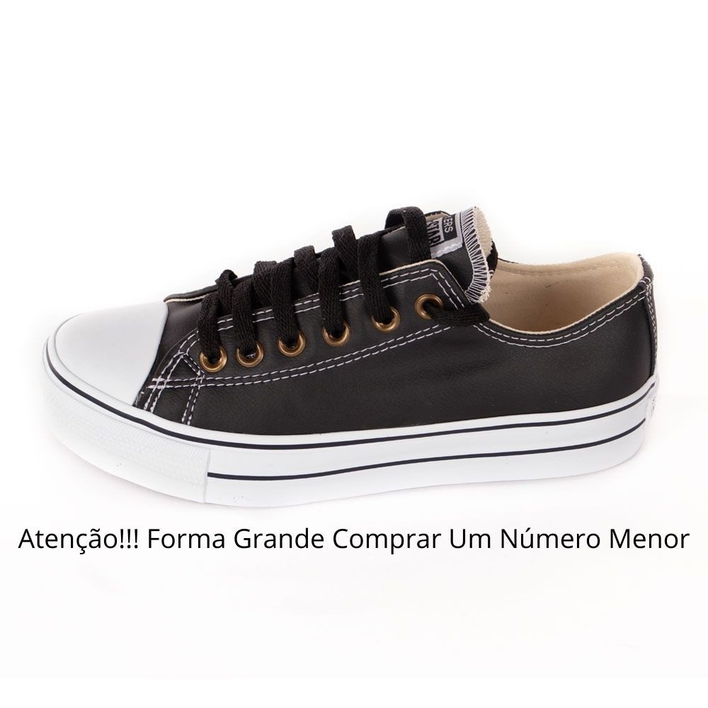 Tênis All Star Preto Corino - Comprar em Oliver Shoes
